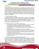 Guía de Orientación para la Implementación: Estimulación Temprana