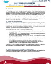 2.0 Guía Orientación Implementación  - Pequeños Sembradores